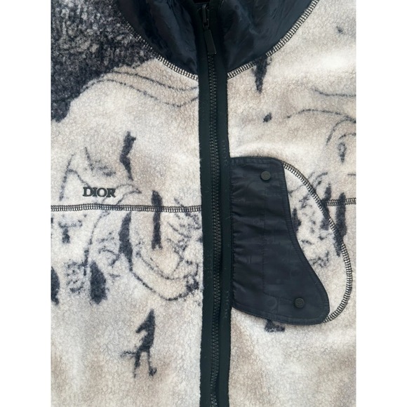 Dior Black Oblique Reversible Fleece Jacket - Picture 5 of 8